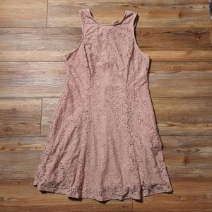 Speechless Dress Womens XL Pink Lace Sleeveless NEW